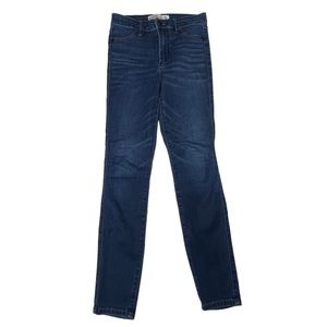 Abercrombie & Fitch Jean Legging High Rise Jeans Womens 0S 26x26 Tag 25x27 Blue